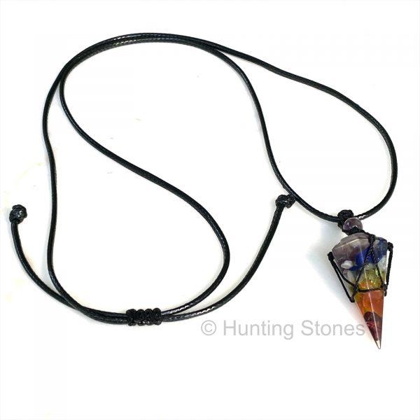 Chakra Crystal Point Necklace