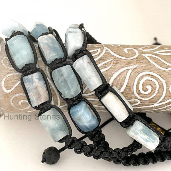 Unisex Aquamarine Crystal Bracelet