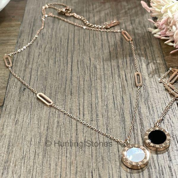Shell Roman Numeral Necklace