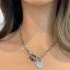 Silver Proverb Heart Necklace