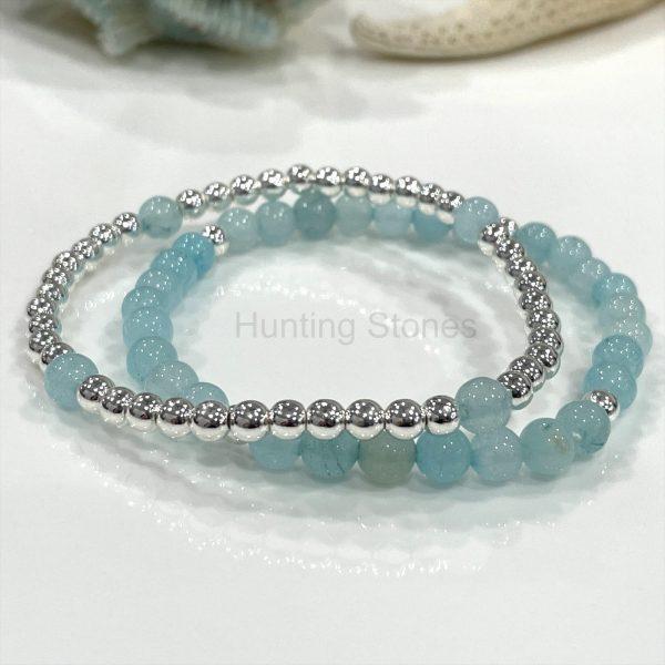 Aquamarine Layer Bracelet Set