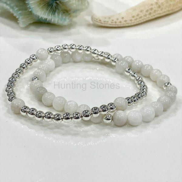 Moonstone Layer Bracelet Set
