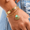 Gold Layer Bracelet Set