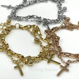 Ball and Cross Bracelet