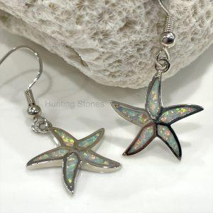 Starfish Fire Opal Earrings