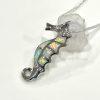 Seahorse Fire Opal Necklace