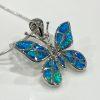 Butterfly Fire Opal Necklace