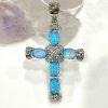 Cross Fire Opal Necklace