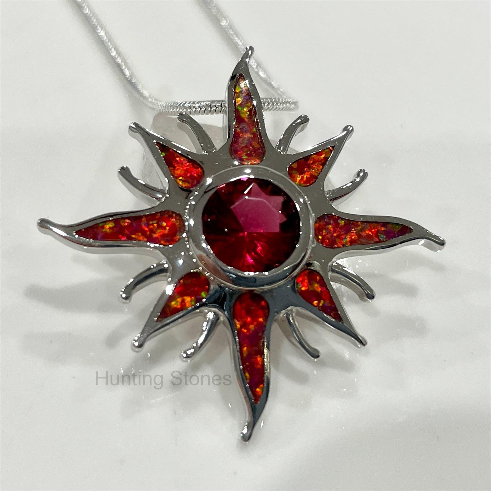 Alamea Sun Pink Opal Pendant, Sterling Silver | Island Sun Jewelry Beach  Haven NJ