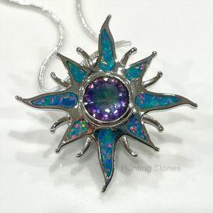 Sun Fire Opal Necklace