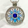 Mandala Fire Opal Necklace