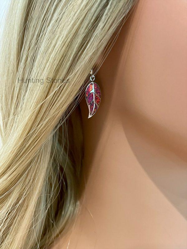 fire opal earrings