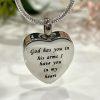 Silver Heart Memorial Urn Necklace