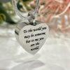 Silver Heart Memorial Urn Necklace