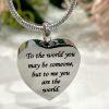 Silver Heart Memorial Urn Necklace