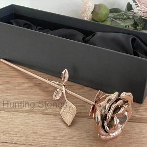 Rose Gold Rose Memorial Urn