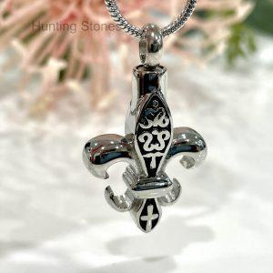 Fleur De Lis Memorial Urn Necklace