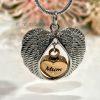 Mum Heart Angel Wing Memorial Urn Necklace