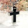 Silver Cross Memorial Urn Necklace