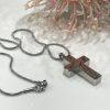 Silver Cross Memorial Urn Necklace