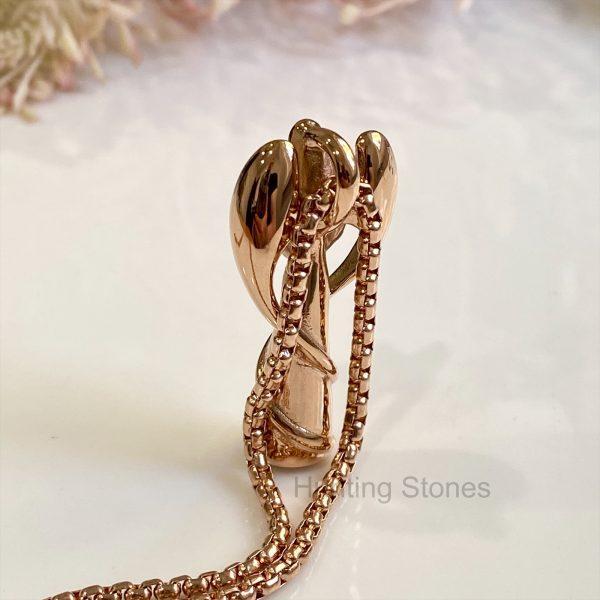 Rose Gold Angel Memorial Urn Necklace