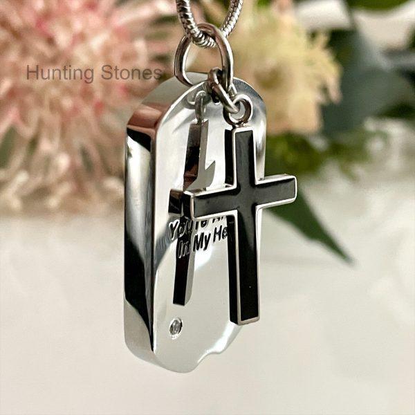 Dog tag urn clearance necklace