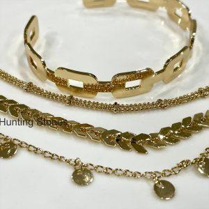 Gold Layer Bracelet Set