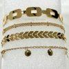 Gold Layer Bracelet Set