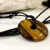 Tigers Eye Leather Necklace