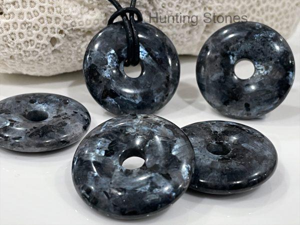 Dark Natural Labradorite Gemstone Necklace