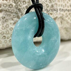 Unisex Natural Amazonite Gemstone Necklace