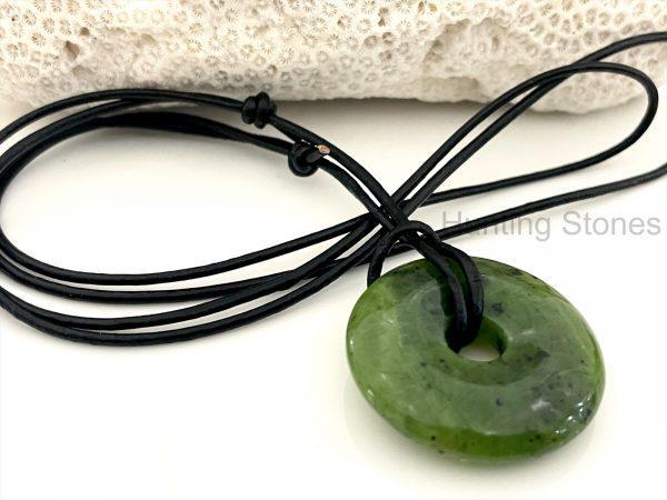 Canadian Jade Leather Necklace
