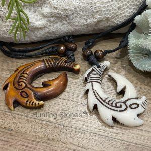 Unisex Tribal Maori Fish Hook Surfer Necklace