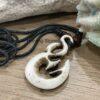 Unisex Tribal Maori Twist Fish Hook Surfer Necklace