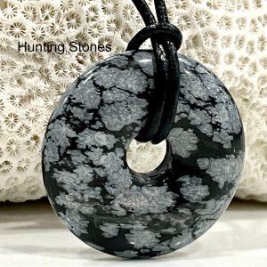 Snowflake Obsidian Necklace