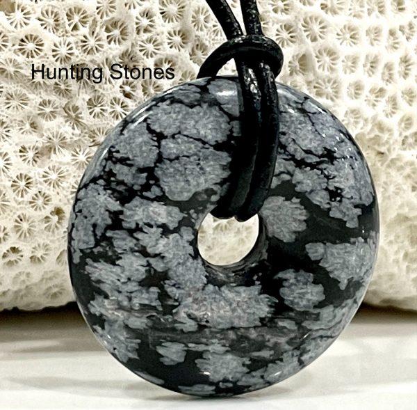 Snowflake Obsidian Necklace