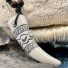 Unisex Tribal Whale Tooth Surfer Necklace - Happiness Protection Guidance