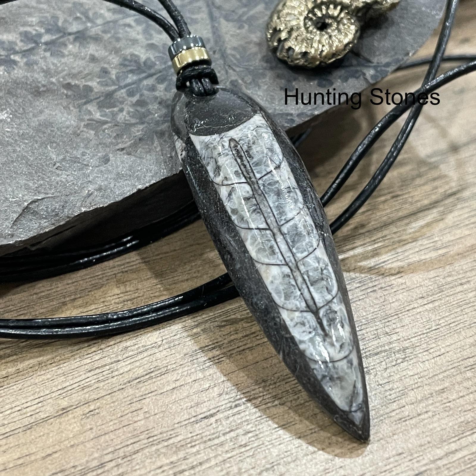 Fossil leather online necklace