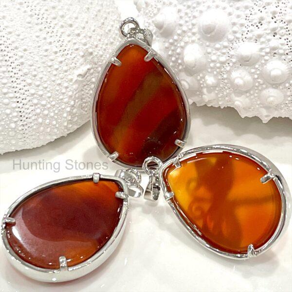 Carnelian Dragonfly Natural Crystal Necklace
