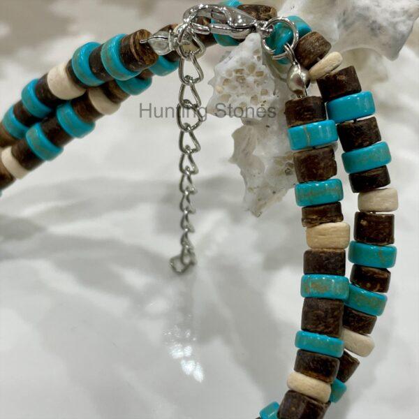 2PCS Heishi Choker Necklaces for Women Summer Beach Necklace (Purple&w –  Hooami Jewelry