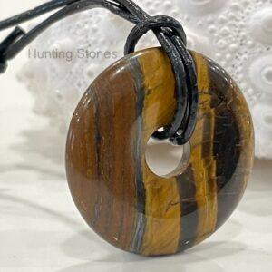 Unisex Natural Iron Tigers Eye Gemstone