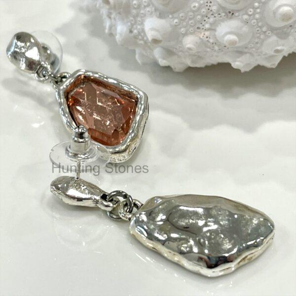 Imperial Topaz Glass Crystal Drop Earrings