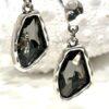 Stunning Ice Black Glass Crystal Bracelet - Matching Drop Earrings 19cm