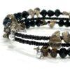 Handmade Smoky Quartz Crystal Bracelet 3 layers