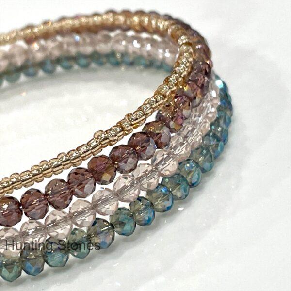 Handmade Crystal Bracelet 4 layers