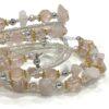 Handmade Rose Quartz Crystal Bracelet 3 layers