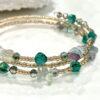 Handmade Fluorite Crystal Bracelet 3 layers