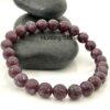 Hunting Stones Natural Lepidolite Unisex Gemstone Crystal Bracelet