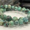 Hunting Stones Natural African Turquoise Unisex Gemstone Bracelet