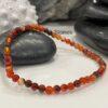 Hunting Stones Natural Red Dream Agate Unisex Gemstone Bracelet